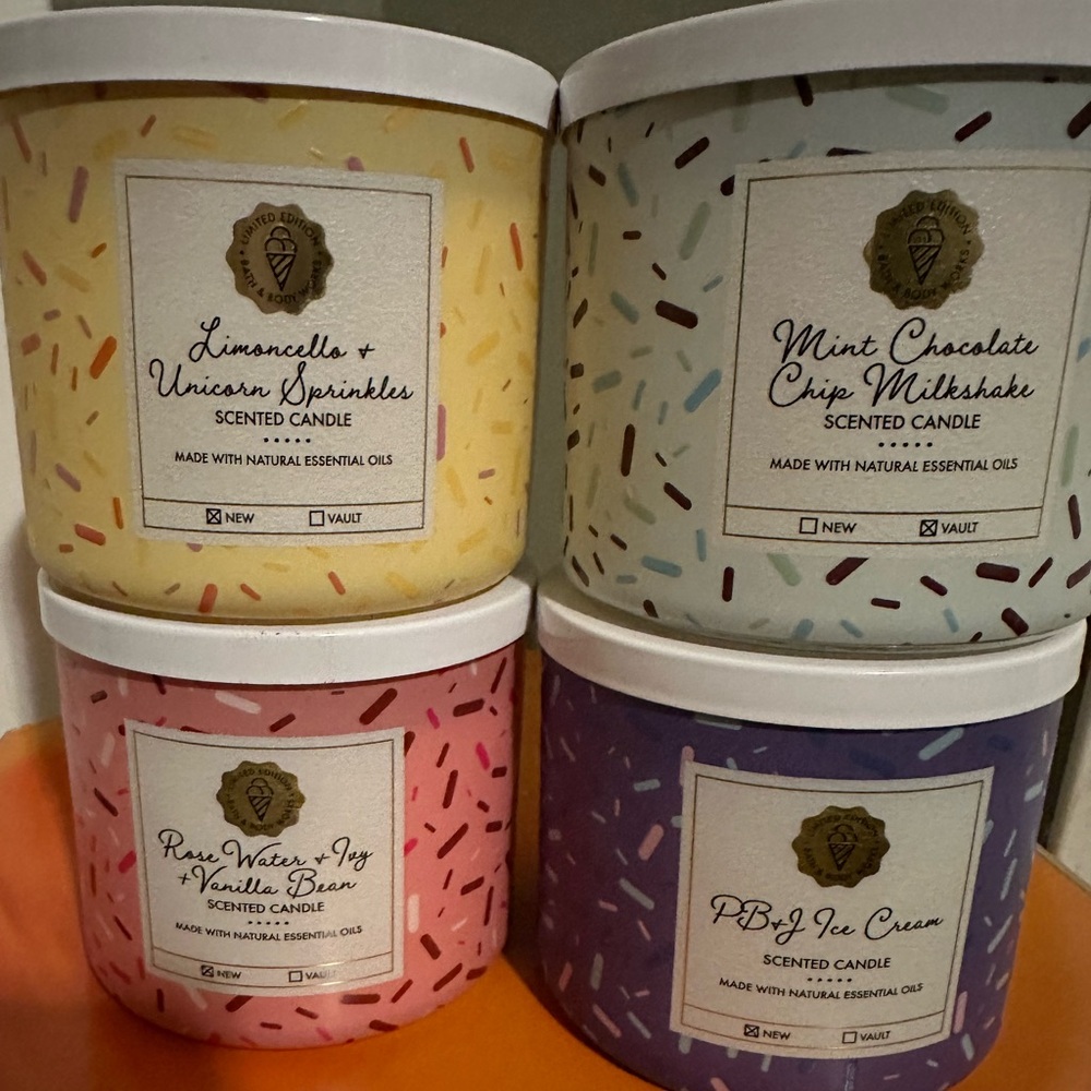 Limited Edition Bath and Body Works 3wick candle collection